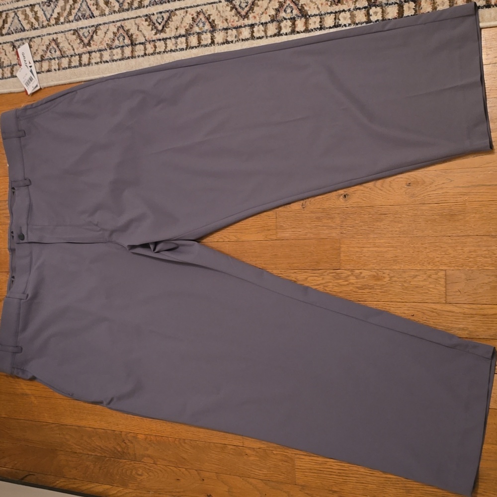 GRANDSLAM PERFORMANCE BRAND MEN'S BIG & TALL GRAY GOLF PANTS SIZE 50Wx30L